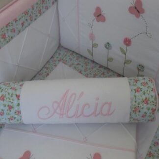 Kit Berço Menina Flores Completo