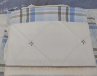 Jogo de Lençol para Berço Azul 230 Fios