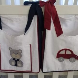 Porta Fraldas Carrinho Vermelho