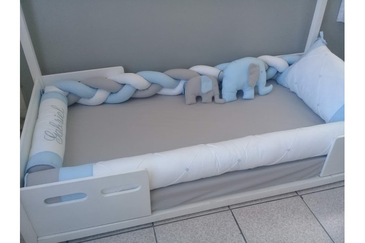 Kit Cama Montessoriano Elefantes Menino - Imagem 2