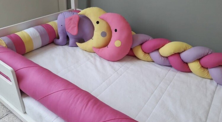 Kit Cama Montessoriano Patchwork Colorido