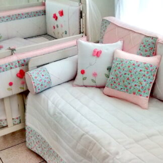 Kit Quarto Completo Borboletas e Flores