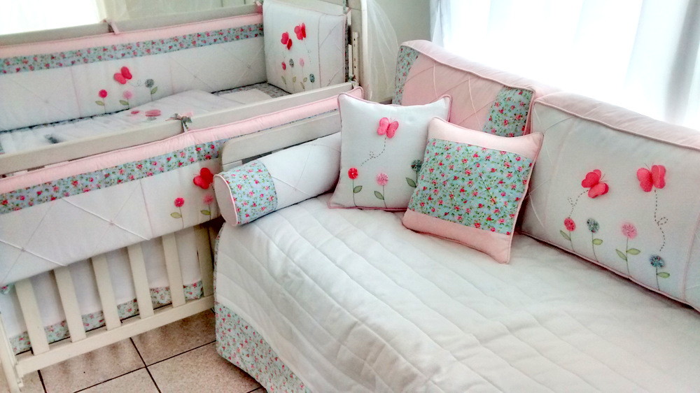 Kit Quarto Completo Borboletas e Flores