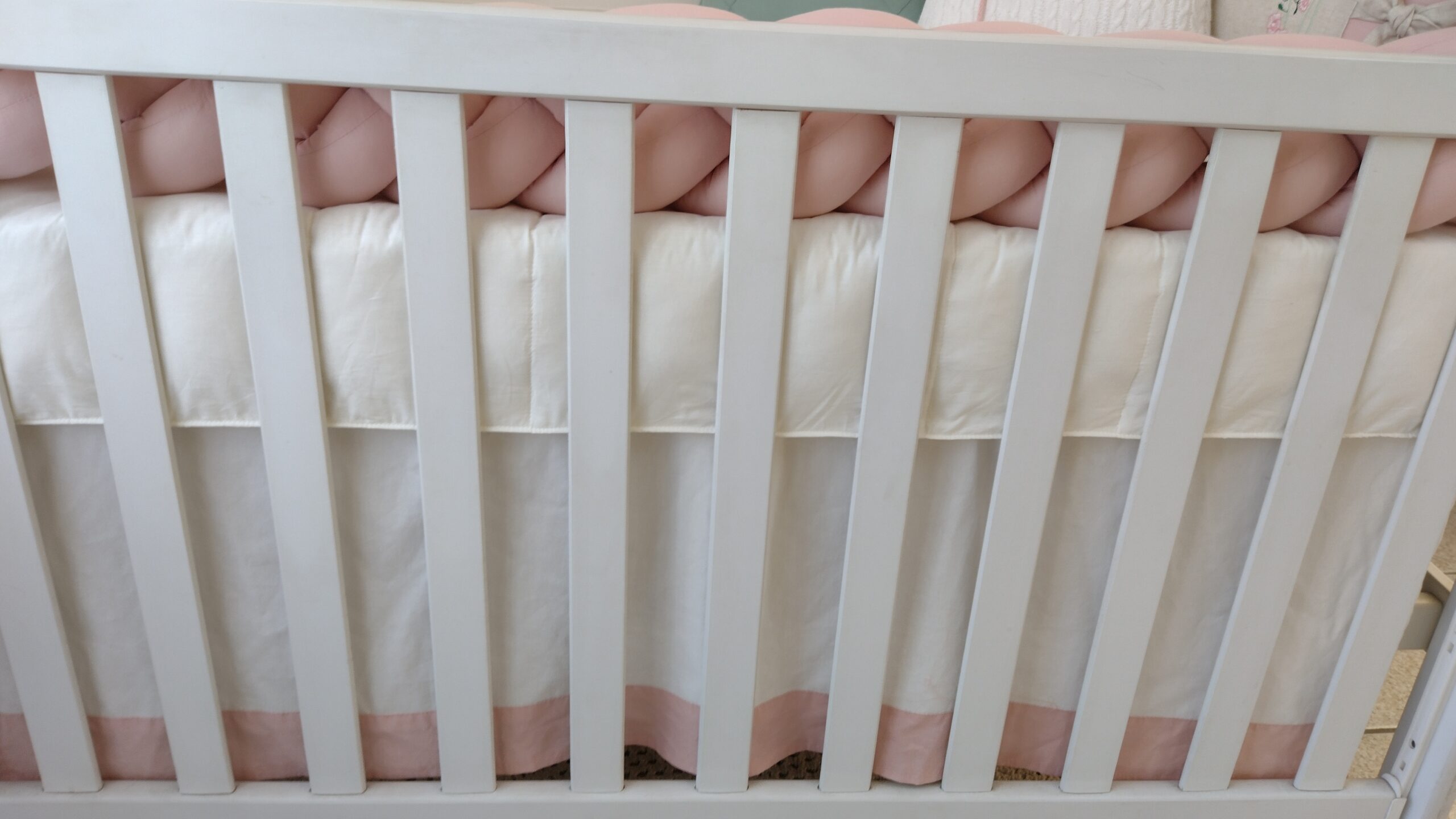 Kit berço Rose Linho Floral Ninho - Imagem 4