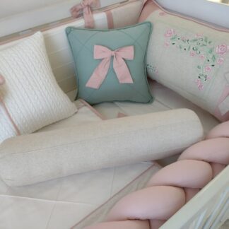 Kit berço Rose Linho Floral Ninho