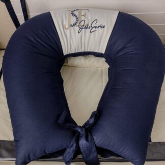 Almofada de Amamentação Marinho e Branco