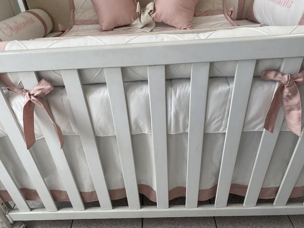Kit Berço Rose Linho Borboleta - Imagem 4