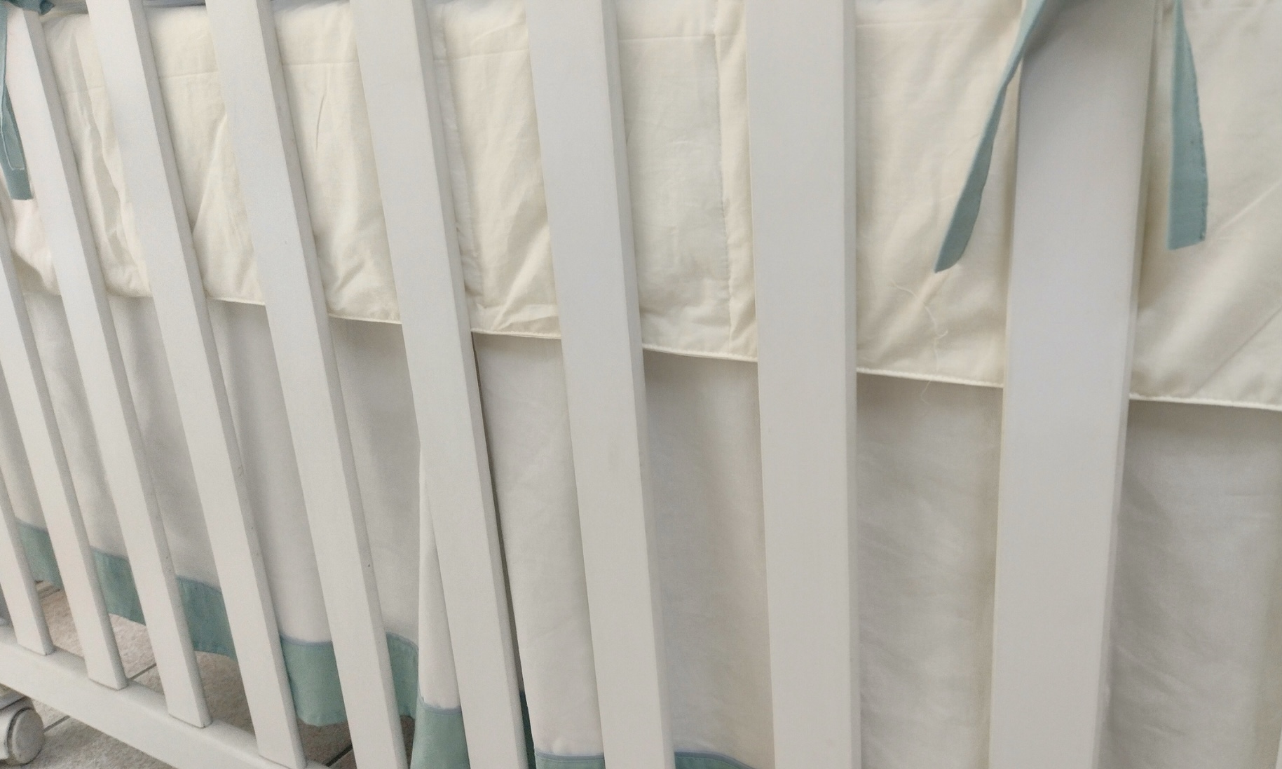 Kit Berço Azul Verde Clean - Imagem 3