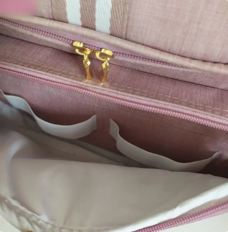 Mochila Maternidade 2 em 1 - Rose Listrada - Imagem 4