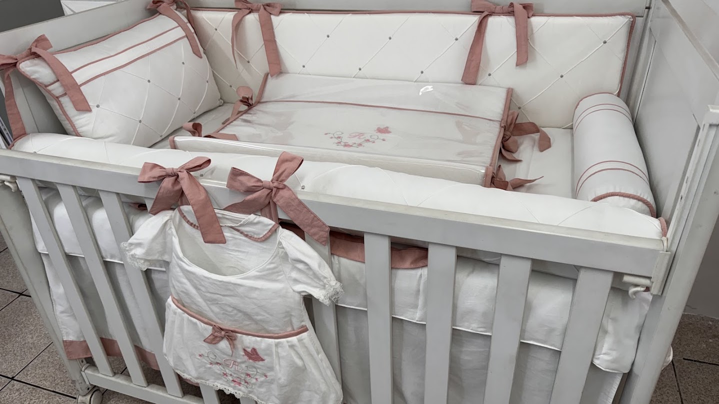 Kit Berço Rose Floral Borboleta - Imagem 4