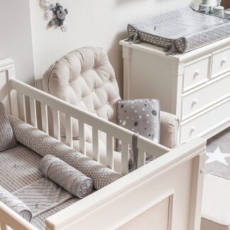 Kit Berço Tricô Cinza