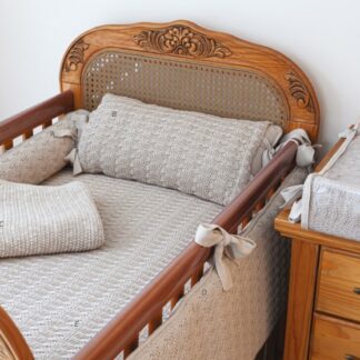 Kit Berço Tricô Bege