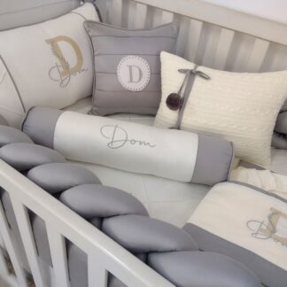 Kit Berço Cinza Dom