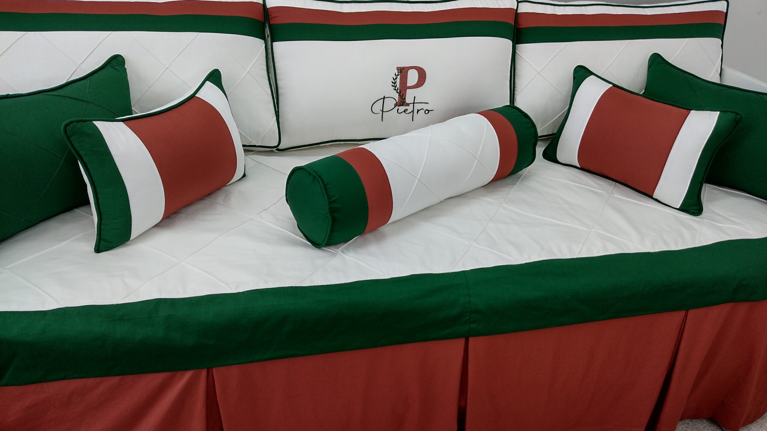 Kit Cama da Babá Verde Folha Terroso