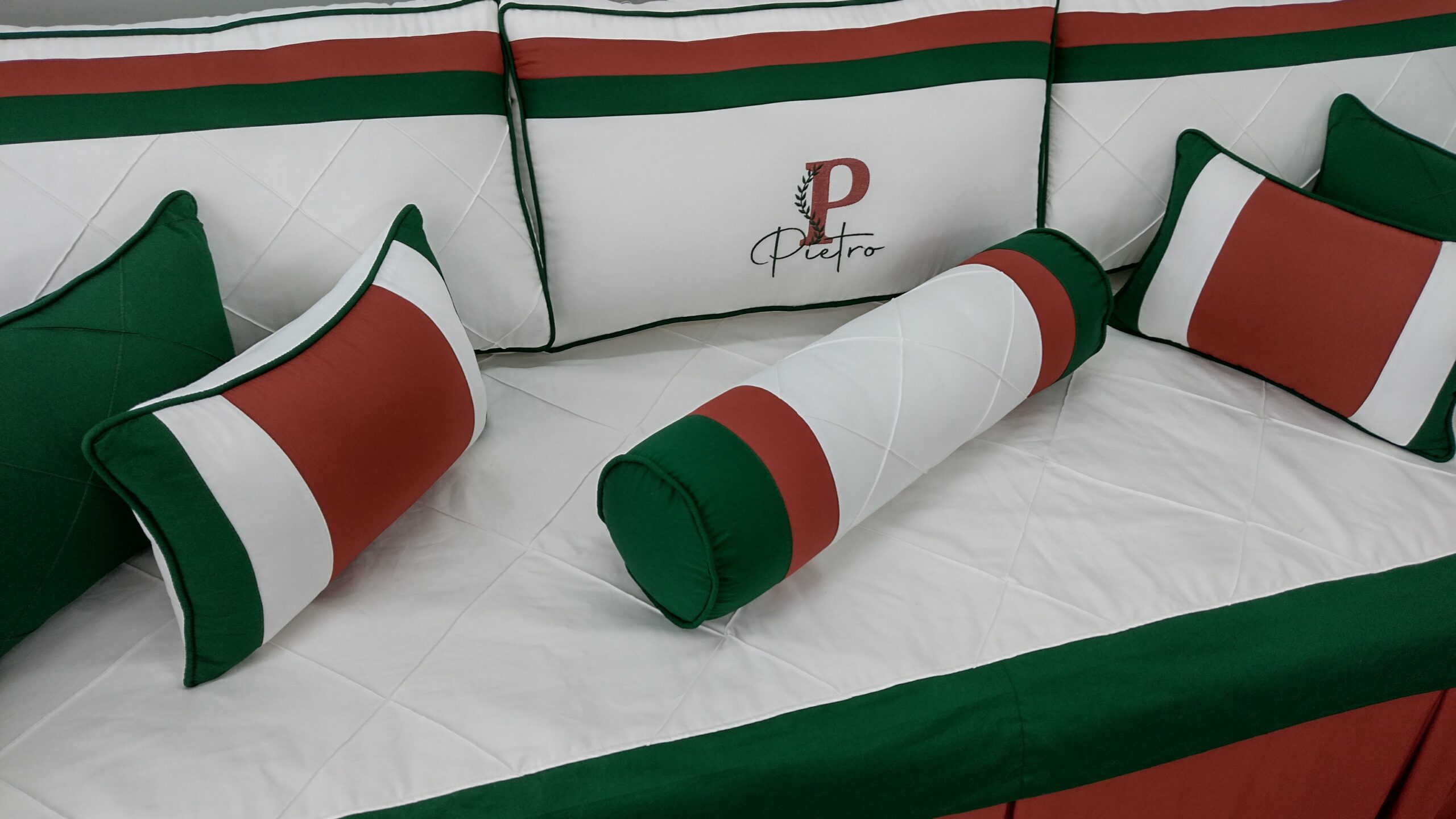 Kit Cama da Babá Verde Folha Terroso - Imagem 2