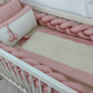 Kit Berço 400 fios e Tricô Corações