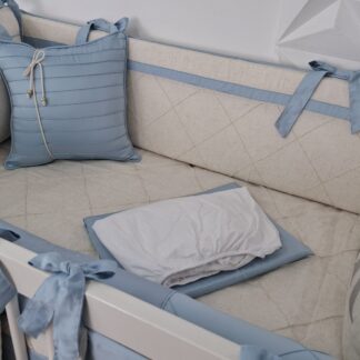 Kit Berço Linho Azul