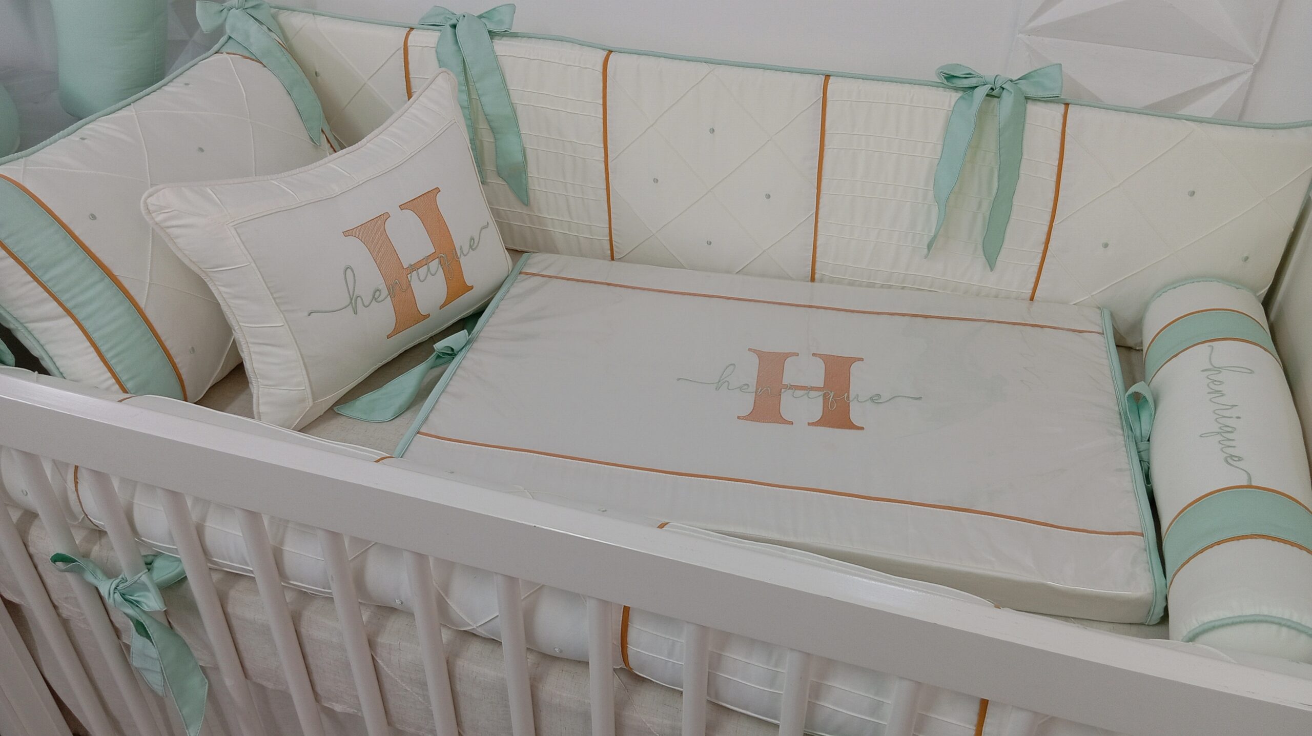 Kit Berço Caramelo e Verde - Imagem 6