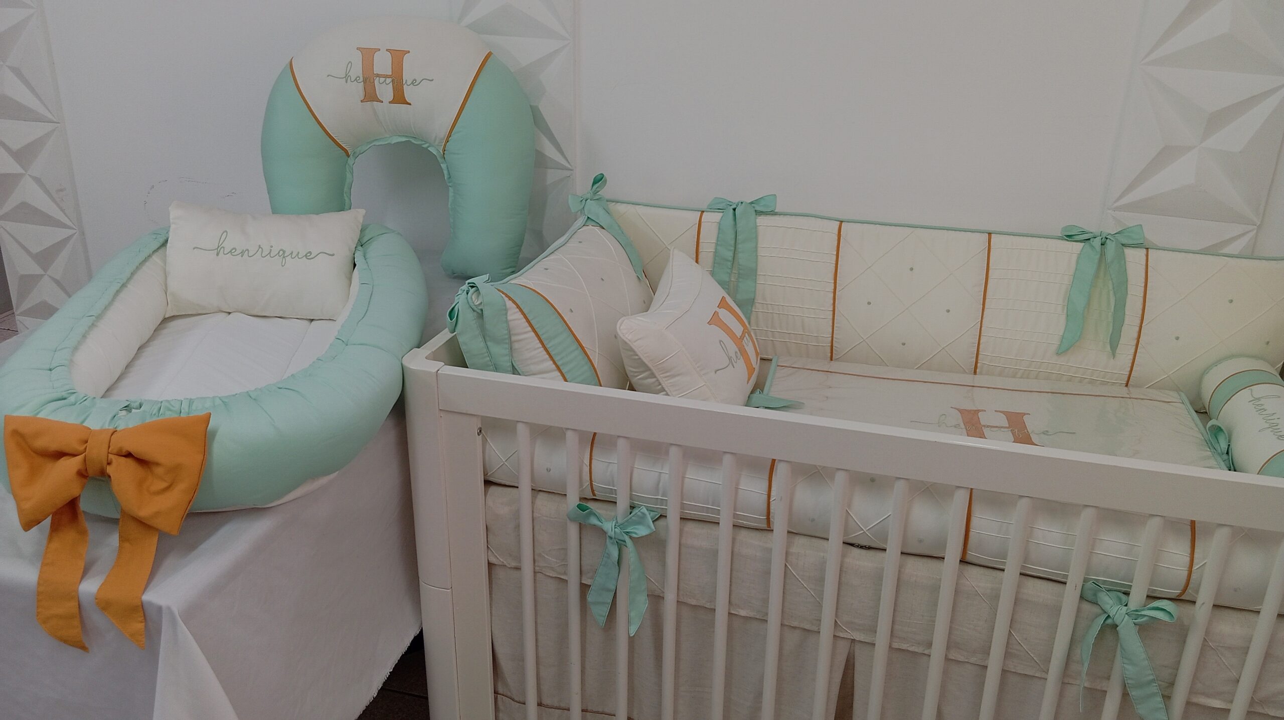 Kit Berço Caramelo e Verde - Imagem 3
